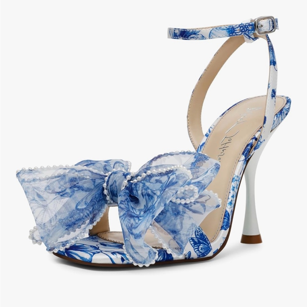 Betsey Johnson Fawn Floral Heels